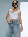 SEAMLESS SQUARE NECK CROP TOP