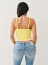 TOP CON CAPAS CONTRASTANTES ESTILO HALTER CON BRETELES CAMI