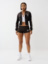 VELOUR CRYSTAL ZIP HOODIE