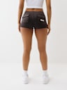 VELOUR CRYSTAL LOW RISE SPICY SHORTS
