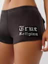VELOUR CRYSTAL LOW RISE SPICY SHORTS