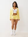 SHORTS SPICY DE TIRO BAJO CON CRISTALES DE TERCIOPELO