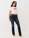CRYSTAL HORSESHOE APPLIQUE BABY TEE