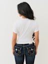 CRYSTAL HORSESHOE APPLIQUE BABY TEE