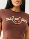 CRYSTAL HORSESHOE APPLIQUE BABY TEE