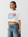 CAMISETA CON GRÁFICO DE LOGOTIPO DE JEANS