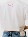 CAMISETA CON GRÁFICO DE LOGOTIPO DE JEANS