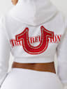 SUDADERA CON CAPUCHA ENCOGIDA DE CRISTAL
