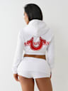 SUDADERA CON CAPUCHA ENCOGIDA DE CRISTAL