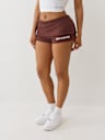FOLDOVER RIBBED HOT SHORT