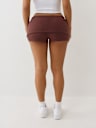 FOLDOVER RIBBED HOT SHORT