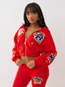 CRYSTAL PATCH ZIP HOODIE