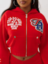 CRYSTAL PATCH ZIP HOODIE