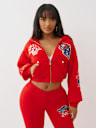 CRYSTAL PATCH ZIP HOODIE