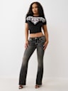 CRYSTAL WING SHORT SLEEVE BABY TEE