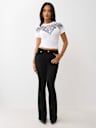CRYSTAL WING SHORT SLEEVE BABY TEE