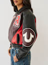CHAQUETA UNIVERSITARIA CON BLOQUES DE COLOR