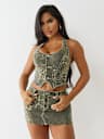 CAMO LEOPARD BIG T HALTER TOP