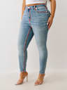 PLUS JENNIE MID RISE SUPER T CURVY SKINNY JEAN