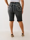 PLUS RILEY MID RISE DISTRESSED SUPER T BERMUDA SHORT