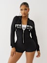 FRENCH TERRY HOODIE ROMPER