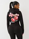 CHERRY SHRUNKEN ZIP HOODIE