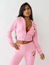 CHERRY SHRUNKEN ZIP HOODIE