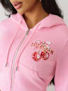CHERRY SHRUNKEN ZIP HOODIE
