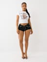  DISTRESSED CAP SLEEVE BABY TEE