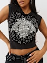 CRYSTAL WINGED HEART GRAPHIC BABY TEE
