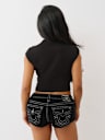 CRYSTAL WINGED HEART GRAPHIC BABY TEE