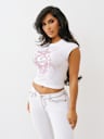 CRYSTAL WINGED HEART GRAPHIC BABY TEE