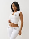 CRYSTAL LOGO CREST BABY TEE