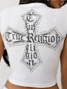 CRYSTAL LOGO CREST BABY TEE