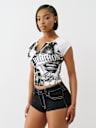 PAPARAZZI V NOTCH TEE