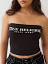 STRAPLESS RIB BANDEAU TOP