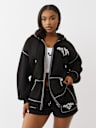 WINGED HEART APPLIQUE BOYFRIEND HOODIE