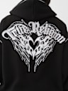 WINGED HEART APPLIQUE BOYFRIEND HOODIE