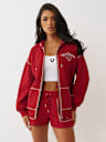 WINGED HEART APPLIQUE BOYFRIEND HOODIE