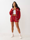 WINGED HEART APPLIQUE BOYFRIEND HOODIE