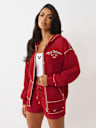 WINGED HEART APPLIQUE BOYFRIEND HOODIE