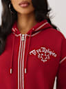 WINGED HEART APPLIQUE BOYFRIEND HOODIE