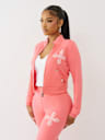 CRYSTAL TERRY TRACK JACKET