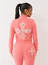 CRYSTAL TERRY TRACK JACKET