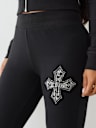 CRYSTAL TERRY BOOTCUT SWEATPANT