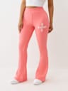 CRYSTAL TERRY BOOTCUT SWEATPANT
