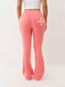 CRYSTAL TERRY BOOTCUT SWEATPANT