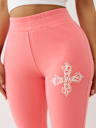 CRYSTAL TERRY BOOTCUT SWEATPANT