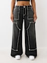 JESSIE BIG T EMBROIDERED SUPER BAGGY JEAN