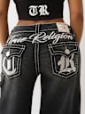 JESSIE BIG T EMBROIDERED SUPER BAGGY JEAN